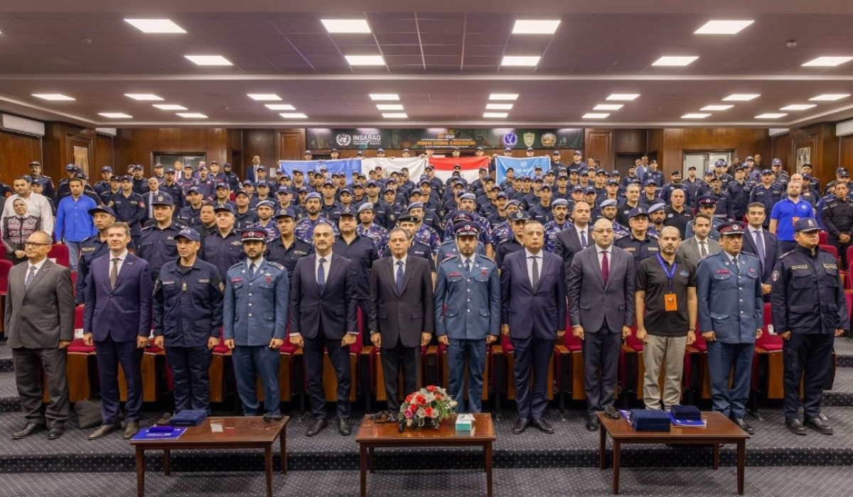 Lekhwiya Delegation Takes Part in Egypt's Search and Rescue Team Classification Ceremony